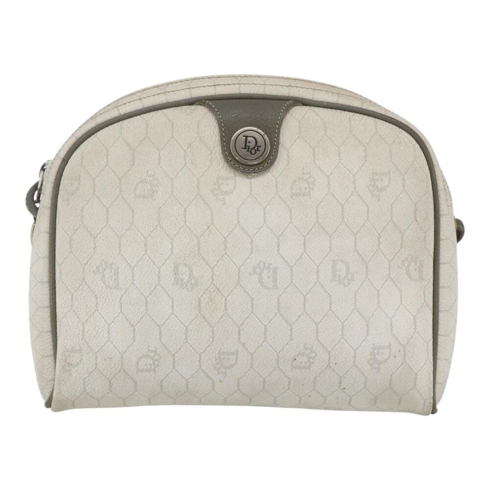 Dior Honeycomb Canvas Shoulder Bag Gold